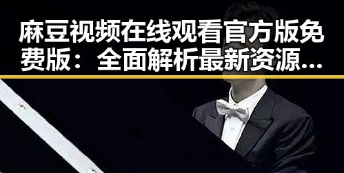 麻豆视频在线观看官方版免费版：全面解析最新资源情况
