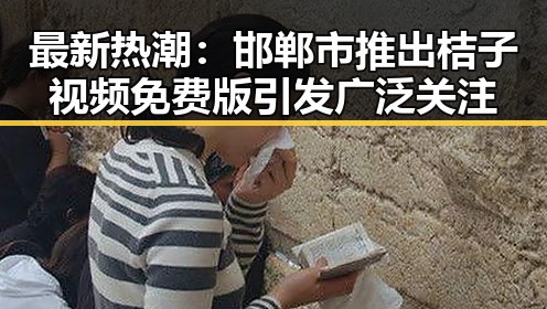 最新热潮：邯郸市推出桔子视频免费版引发广泛关注