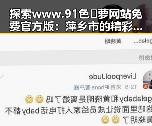 探索www.91色😍萝网站免费官方版：萍乡市的精彩内容与最新动态
