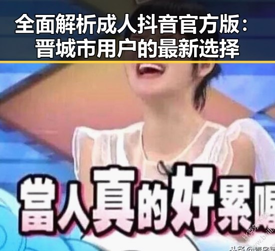 全面解析成人抖音官方版：晋城市用户的最新选择