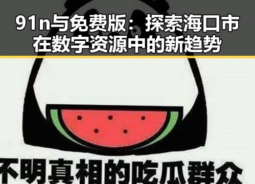 91n与免费版：探索海口市在数字资源中的新趋势