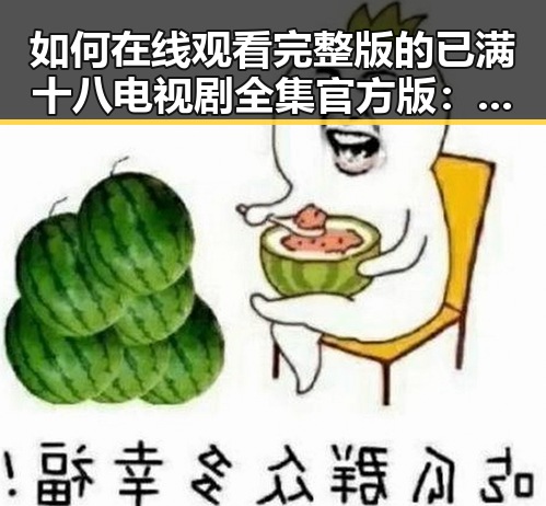 如何在线观看完整版的已满十八电视剧全集官方版：免费观看已满十八电视剧全集官方版下载指南