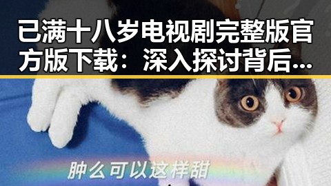 已满十八岁电视剧完整版官方版下载：深入探讨背后人物关系与发展