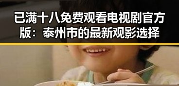 已满十八免费观看电视剧官方版：泰州市的最新观影选择