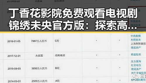 丁香花影院免费观看电视剧锦绣未央官方版：探索高清观影新体验