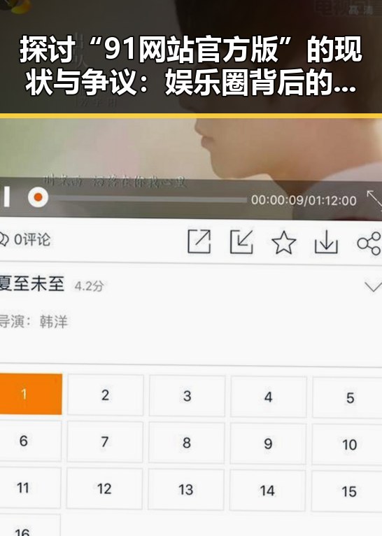 探讨“91网站官方版”的现状与争议：娱乐圈背后的网络平台