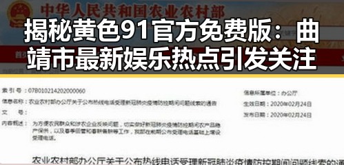 揭秘黄色91官方免费版：曲靖市最新娱乐热点引发关注