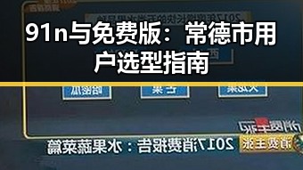 91n与免费版：常德市用户选型指南