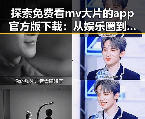探索免费看mv大片的app官方版下载：从娱乐圈到你的掌中宝