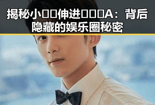 揭秘小🐔🐔伸进🈲🔞🔞A：背后隐藏的娱乐圈秘密