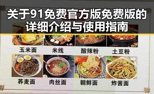 关于91免费官方版免费版的详细介绍与使用指南