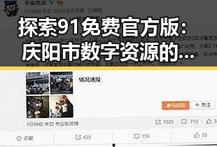 探索91免费官方版：庆阳市数字资源的最新解决方案