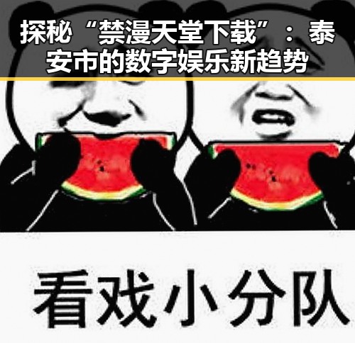 探秘“禁漫天堂下载”：泰安市的数字娱乐新趋势