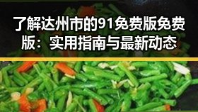 了解达州市的91免费版免费版：实用指南与最新动态