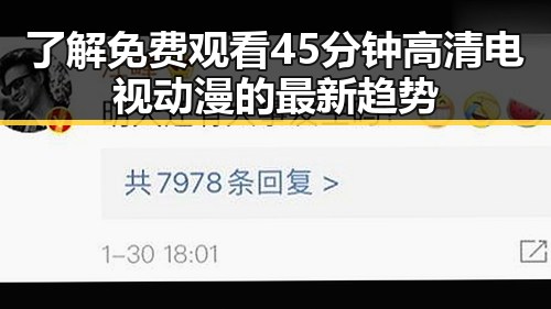 了解 免费观看45分钟高清电视动漫的最新趋势