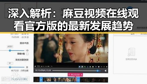 深入解析：麻豆视频在线观看官方版的最新发展趋势