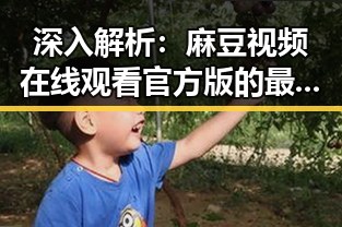 深入解析：麻豆视频在线观看官方版的最新发展趋势