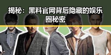 揭秘：黑料 官网背后隐藏的娱乐圈秘密