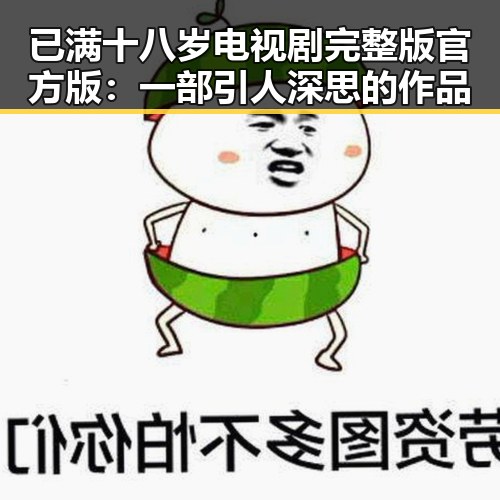 已满十八岁电视剧完整版官方版：一部引人深思的作品