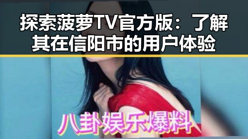 探索菠萝TV官方版：了解其在信阳市的用户体验