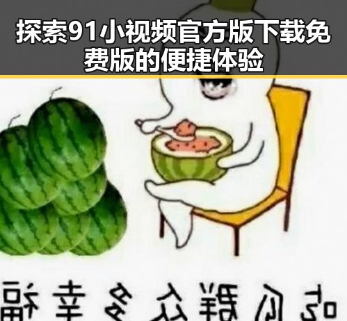 探索91小视频官方版下载免费版的便捷体验