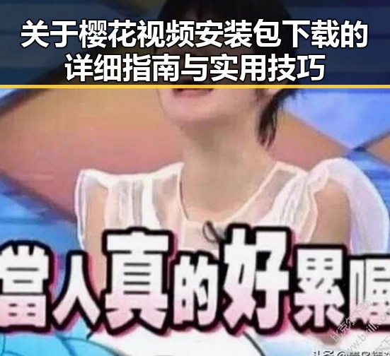 关于樱花视频安装包下载的详细指南与实用技巧