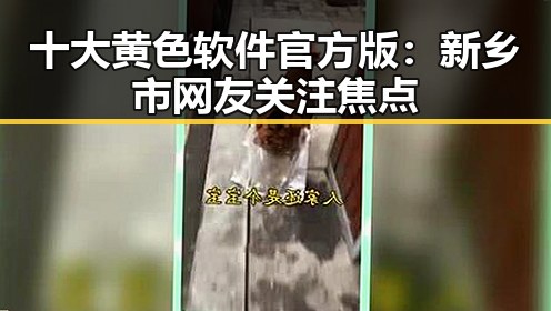 十大黄色软件官方版：新乡市网友关注焦点