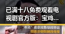 已满十八免费观看电视剧官方版：宝鸡市观众热议新上线的成人内容平台