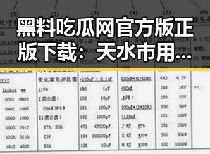 黑料吃瓜网官方版正版下载：天水市用户的新选择