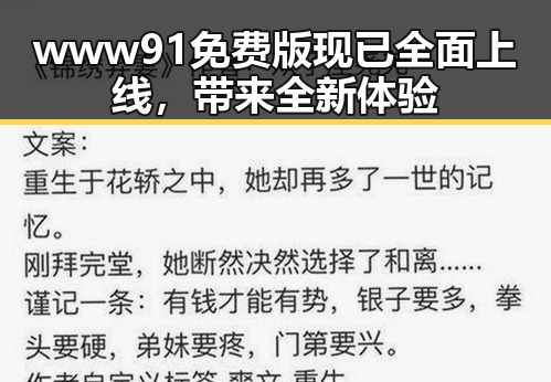 www91免费版现已全面上线，带来全新体验