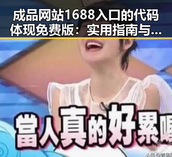 成品网站1688入口的代码体现免费版:实用指南与现状分析