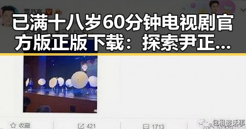 已满十八岁60分钟电视剧官方版正版下载：探索尹正的精彩人生与作品