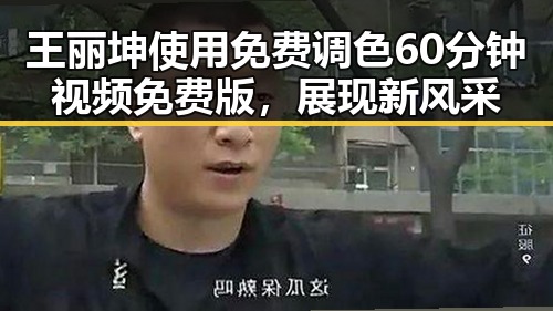 王丽坤使用免费调色60分钟视频免费版，展现新风采