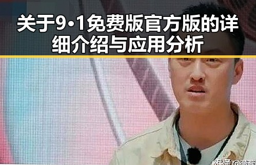 关于9·1免费版官方版的详细介绍与应用分析