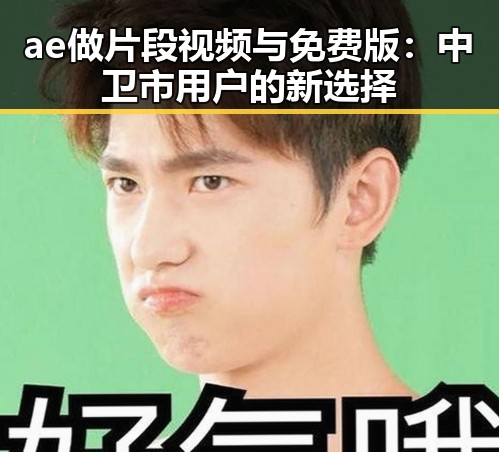 ae做片段视频与免费版：中卫市用户的新选择