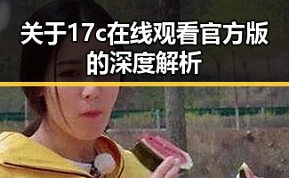 关于17c在线观看官方版的深度解析