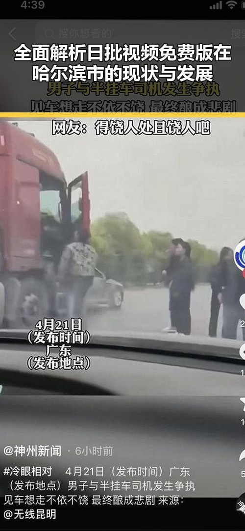 全面解析日批视频免费版在哈尔滨市的现状与发展