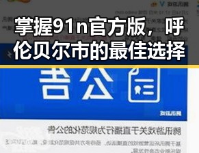 掌握91n官方版，呼伦贝尔市的最佳选择