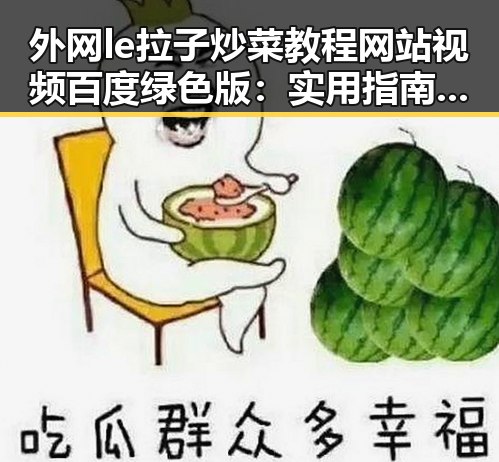 外网le拉子炒菜教程网站视频百度绿色版：实用指南与讨论