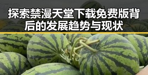 探索禁漫天堂下载免费版背后的发展趋势与现状