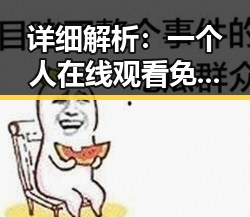 详细解析：一个人在线观看免费高清电视剧的注免费版的最新动态