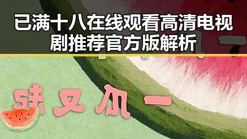 已满十八在线观看高清电视剧推荐官方版解析