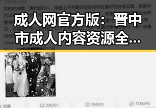 成人网官方版：晋中市成人内容资源全面解析