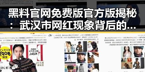 黑料 官网免费版官方版揭秘：武汉市网红现象背后的真相