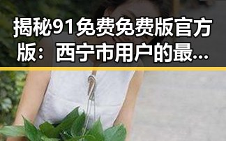 揭秘91免费免费版官方版：西宁市用户的最佳选择