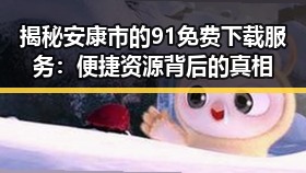 揭秘安康市的91免费下载服务：便捷资源背后的真相