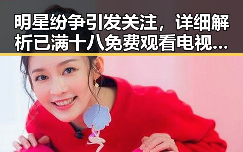 明星纷争引发关注，详细解析已满十八免费观看电视剧官方版下载