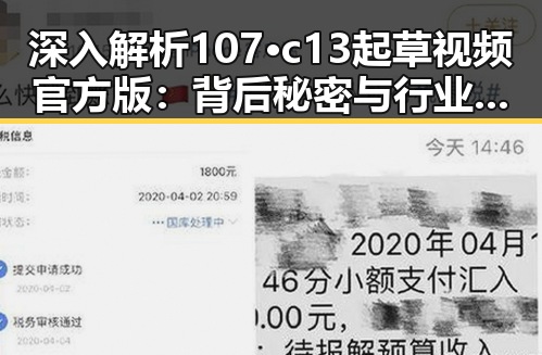 深入解析107·c13起草视频官方版：背后秘密与行业影响
