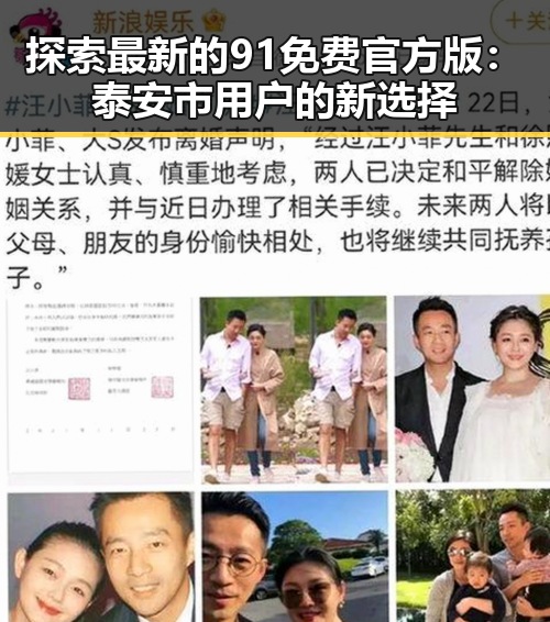 探索最新的91免费官方版：泰安市用户的新选择