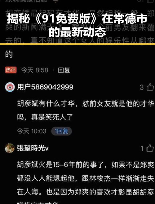 揭秘《91免费版》在常德市的最新动态
